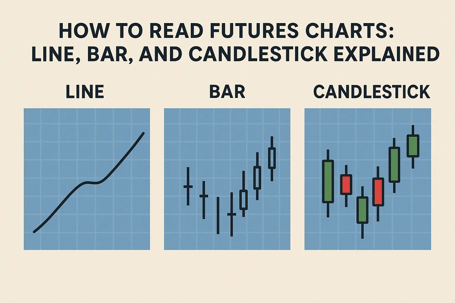How to Read Futures Charts: Line, Bar, and Candlestick Explained