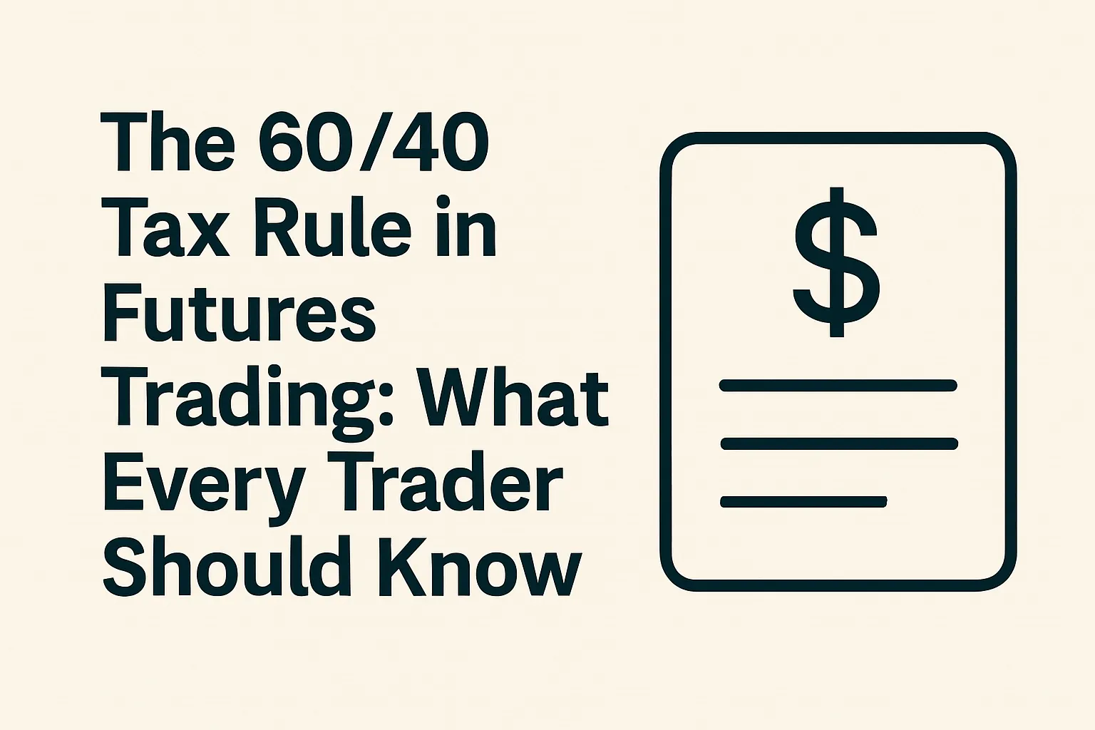 The 60/40 Tax Rule in Futures Trading: What Every Trader Should Know