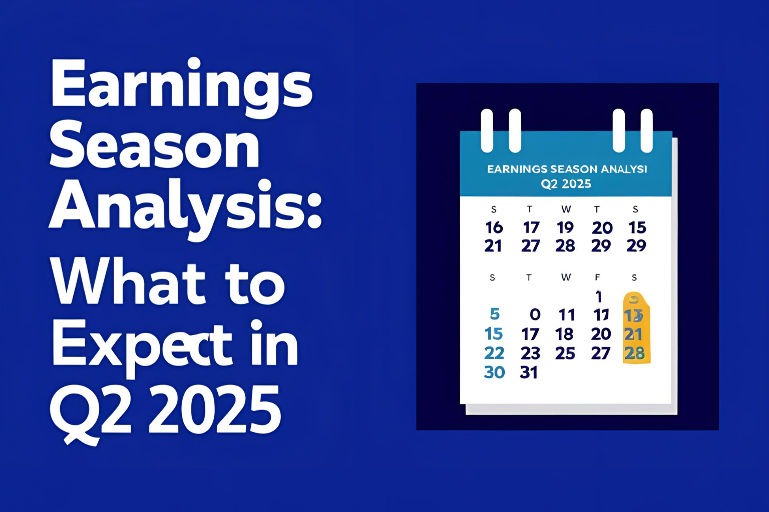 Earnings Season Analysis: What to Expect in Q2 2025