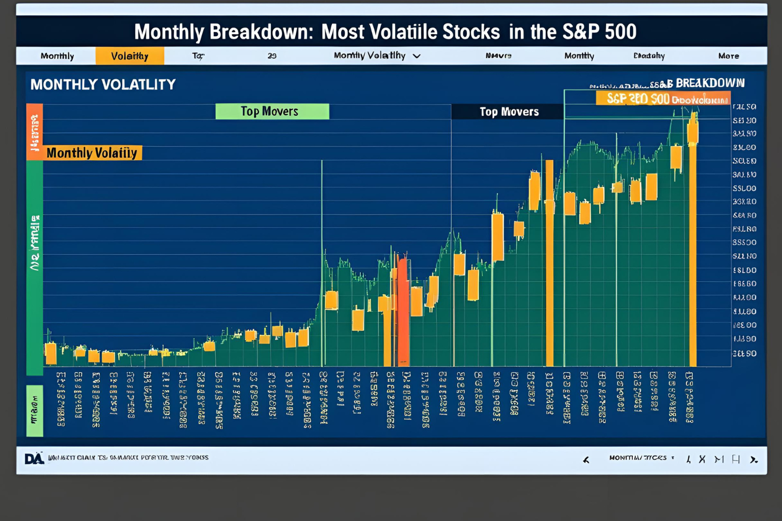 Monthly Breakdown: Most Volatile Stocks in the S&#038;P 500