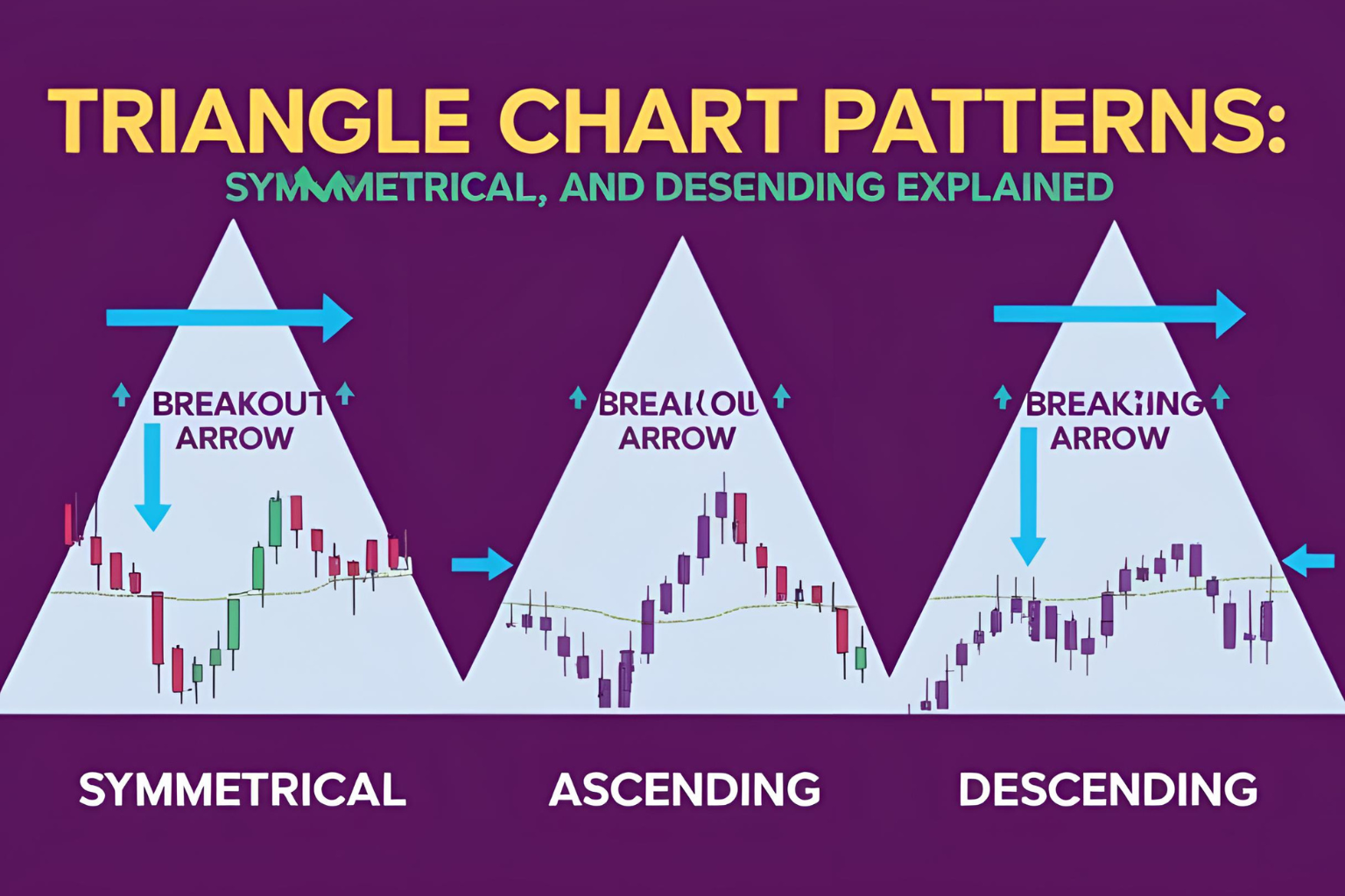 Triangle Chart Patterns: Symmetrical, Ascending, and Descending Explained