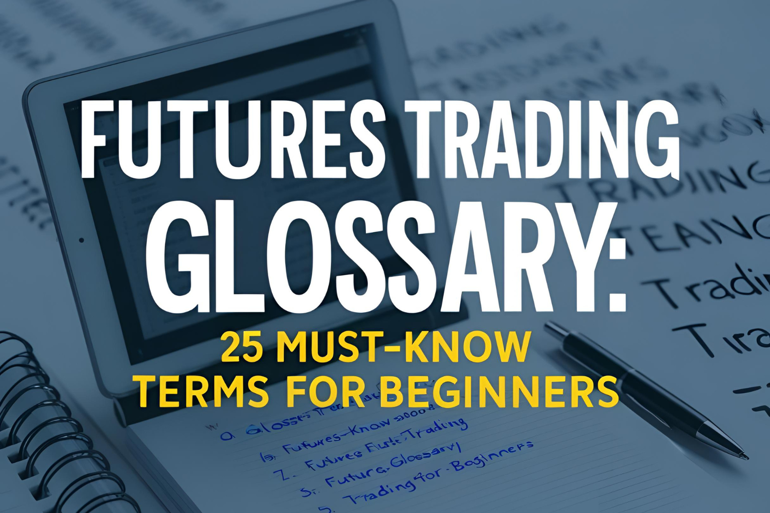 Futures Trading Glossary: 25 Must-Know Terms for Beginners