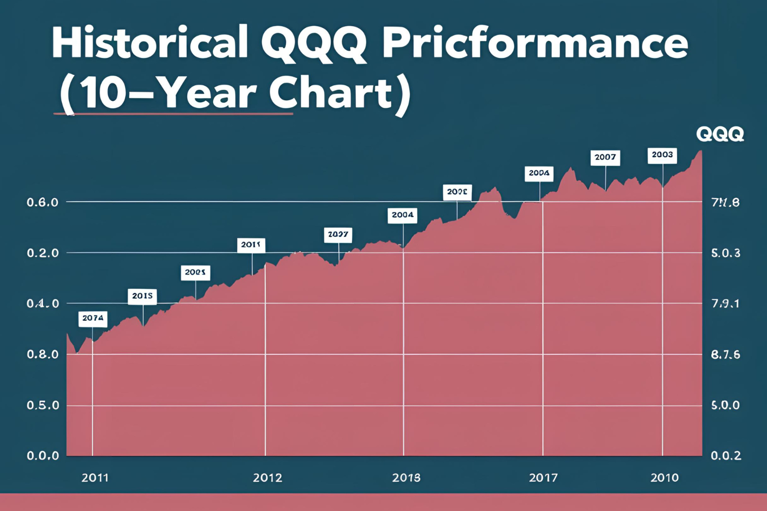 Historical QQQ Price Performance (10-Year Chart)