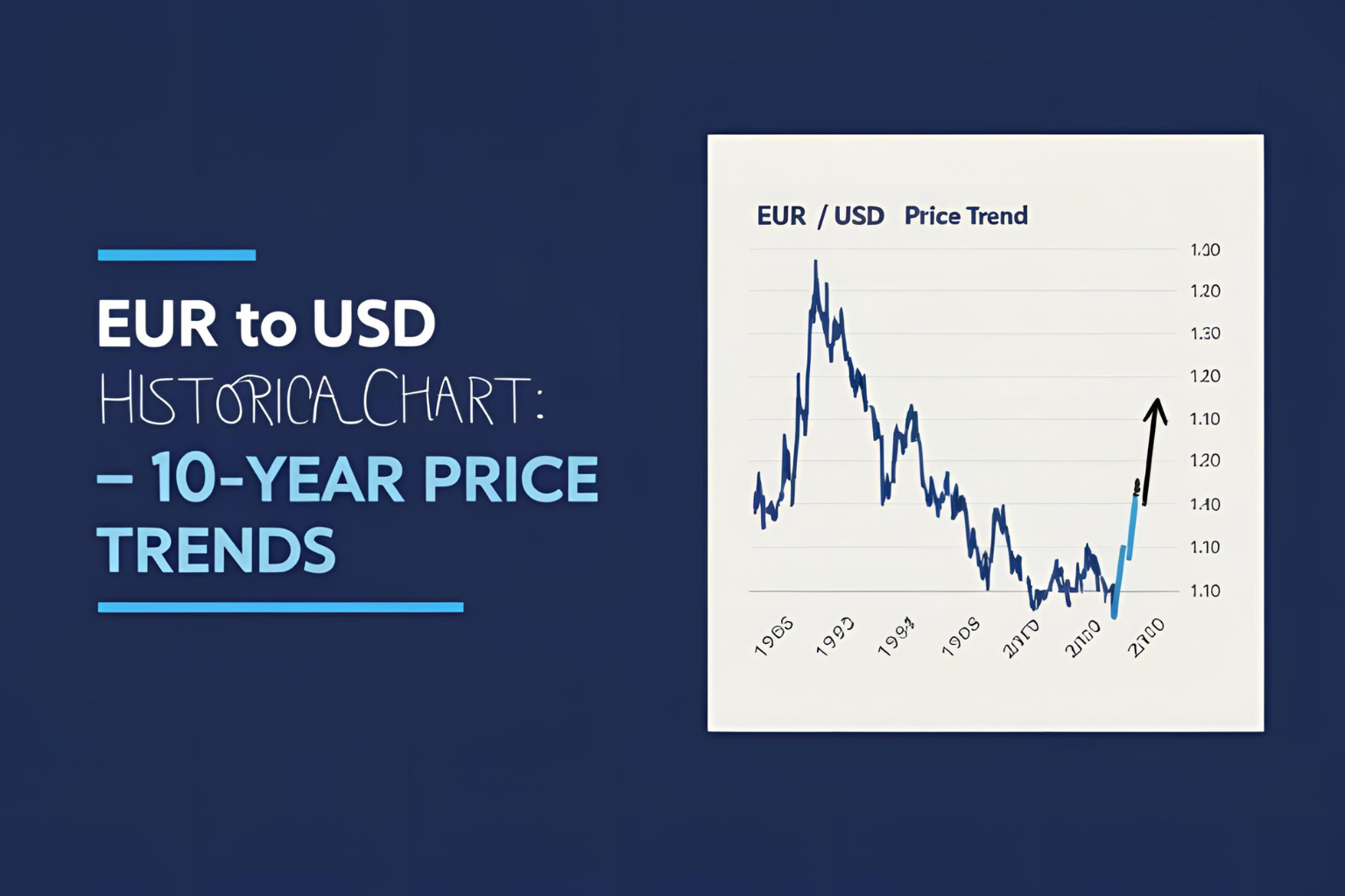 EUR to USD Historical Chart: 10-Year Price Trends