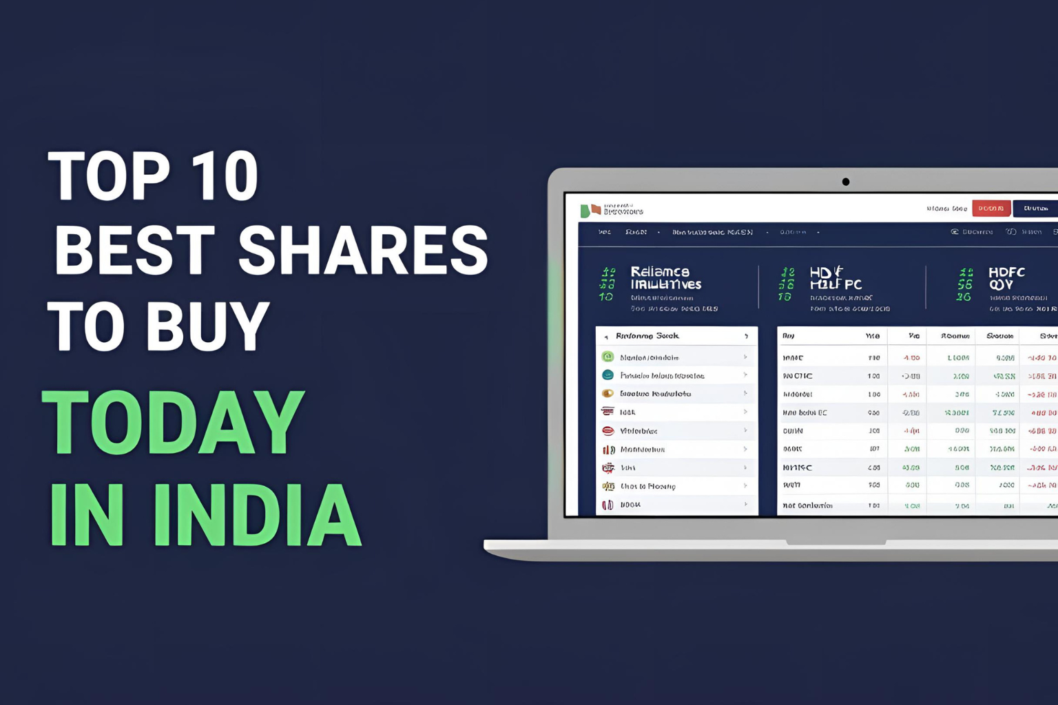 Top 10 Best Shares to Buy Today in India