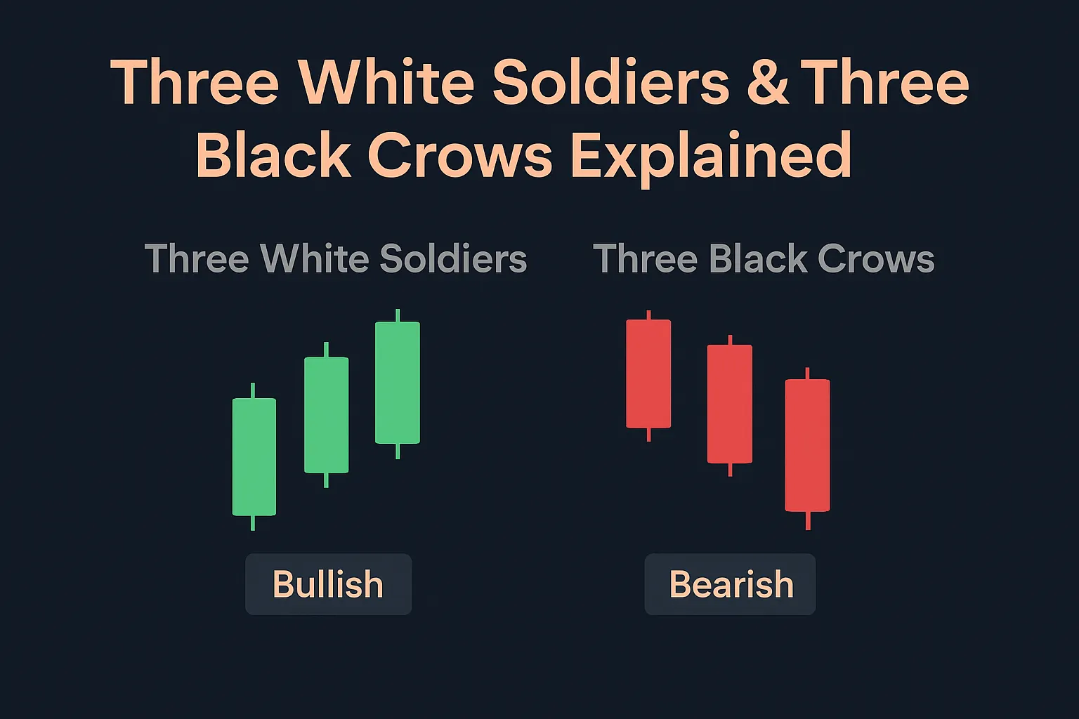 Three White Soldiers &#038; Three Black Crows Explained