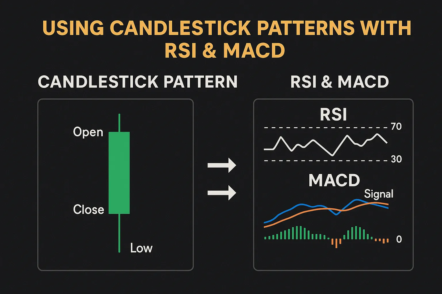 Using Candlestick Patterns with RSI &#038; MACD for Accuracy